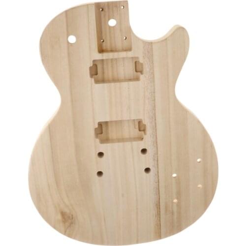 DIY Electric Guitar Body Blank Guitar Body Polished Wood Type Electric Guitar Barrel Guitar Part for ST Guitar