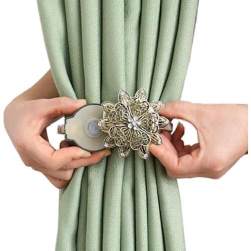 Creative American Curtain Buckle Magnet Curtain Straps Tied Curtains Straps Punch-Free Cute Wild Curtain Straps