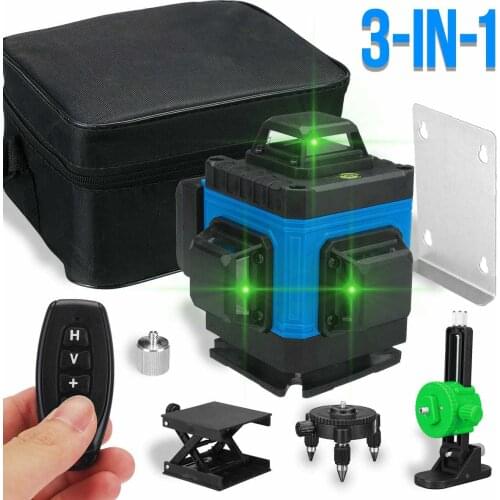 Laser Level Green Light 12/16 Lines LED Display Auto Self Leveling 360° Rotary Measure Horizontal Vertical APP/Remote Controll