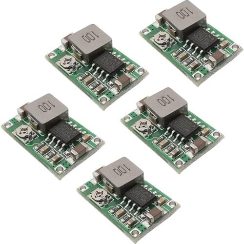5Pieces Mini 360 DC-DC Step-down Converter Module RC Airplane Module Mini 360 DC Buck Power Supply Module 4.75V-23V to 1.0V-17V
