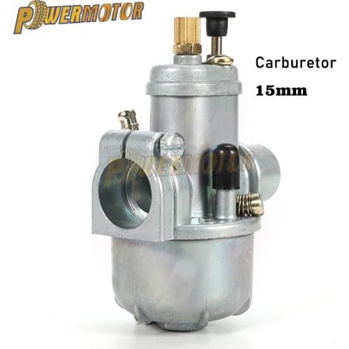 Motorcycle 15mm Carburetor Carburador Puch Moped Bing Style Carb FOR Stock Maxi Sport Luxe Newport Cobra Carburettor Engines E50
