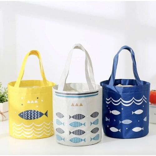 Cartoon Portable Storage Bags Lunch Bag School Student Insulated Lunch Box Cooler Handbag Pouch Dinner Container School Food Ca