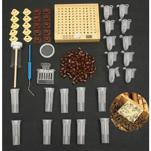 Beekeeping Tools Set Queen Rearing System Cultivating Box Cell Cups Bee Nicot Complete Catcher Cage Beekeeping Equipment