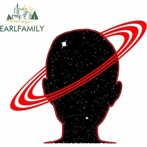 EARLFAMILY 13cm x 11.9cm for Spaceman Car Stickers DIY Occlusion Scratch Graffiti Sticker Tuning Car Decal JDM SUV Decoration