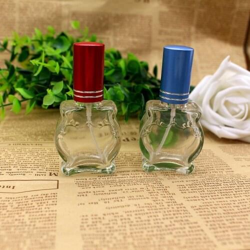 New transparent glass 5ml spray small sample empty bottle 5pcs/lot