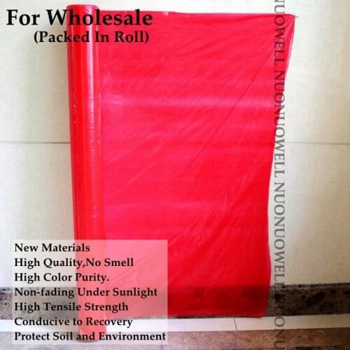 Wholesale 450m/Roll Red Agricultural Plastic Mulch Film Vegetable Planting Film Crops Grow Cover Net Yield Increasing Film