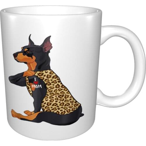 Original Pretty Doberman Pinscher Tattoo I Love Mom Funny Mothers Day Gifts Mug Coffee Cup Coffee Mug Mug Bowl