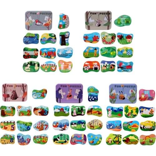 Matching Jigsaw Puzzle Game Educational Toys for Children 0-3 Years Old