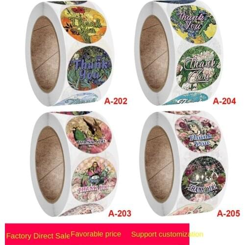 Roll sealed stickers for decoration of handicrafts