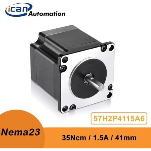 ICAN Nema Stepper Motor 23 41mm 35Ncm 1.5A 6-lead 57H2P4115A6 Steper Machine For Business
