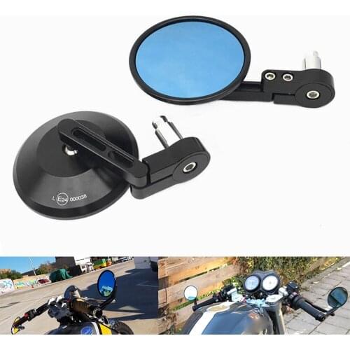 Universal 7/8" 22mm motorcycle handlebar side mirror CNC aluminum alloy For YAMAHA MT-07/FZ-07 FJ-09 MT-09/SR/FZ-09 FZ1 FAZER