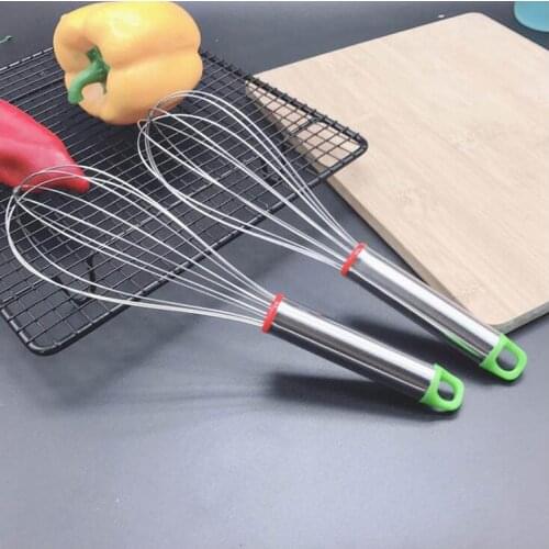 Manual Egg Beater Stainless Steel Wire Whisk Blender Milk Cream Butter Beater Kitchen Baking Cooking Utensils Accessiores