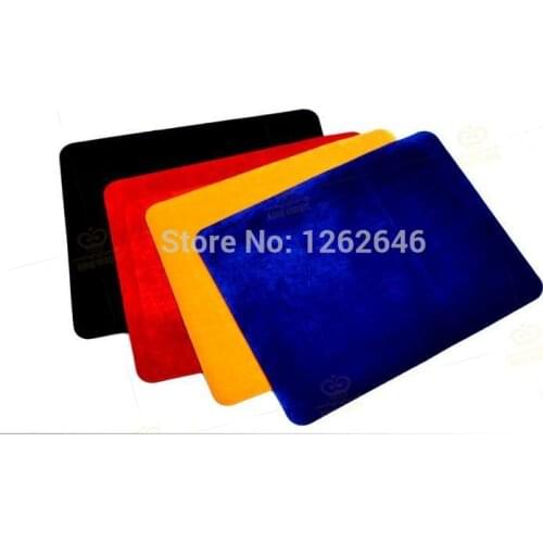 High Quality Professional Card Mat, Black/Red/Blue/Yellow, Standard Size 42*32cm, Pad For Poker&Coin,Accessories