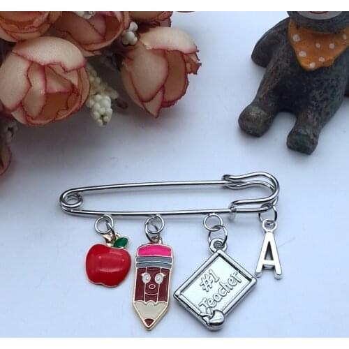 XKXLHJ Brooches Letter On Clothes