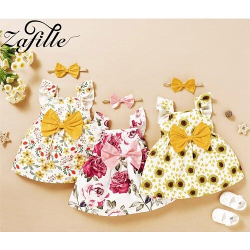 Летние платья для малышек ZAFILLE China At AliExpress