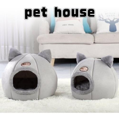 Winter cat bed Dog Bed Sofa pets tent Deep sleep comfort Cat House Small Dog puppy Washable Cave Indoor cat bed pet Product
