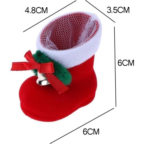 1PC Merry Christmas Candy Boots Gifts Christmas Decorations For Home Xmas Stocking Natal Decor New Year Decoration