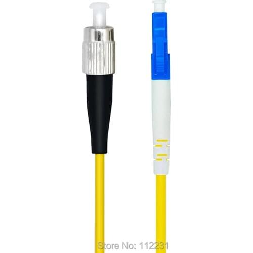 10Meters LC/PC-FC/PC,3.0mm,Singlemode 9/125,Simplex,Optical Fiber Patch Cord Cable,LC to FC