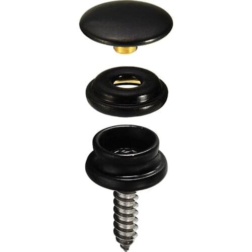 75pcs 25 Sets 15mm Snap Fastener Button Screw Studs Kit For Boat Cover Tent Kit Acceessories Tool for Car
