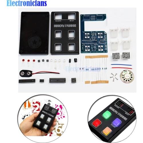 DC 9V Memory Training Game Machine Making Kit Funny LED Electronic Kit Memory Training DIY Kit Puzzle Game Kit Gift