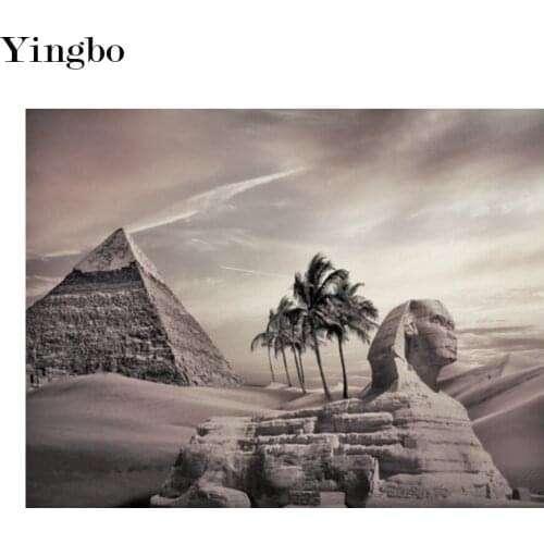 DIY 5D Diamond Painting Egyptian Pyramid Sphinx Diamond Mosaic Cross Stitch Full Square Drill Diamond Rhinestone Home Decor