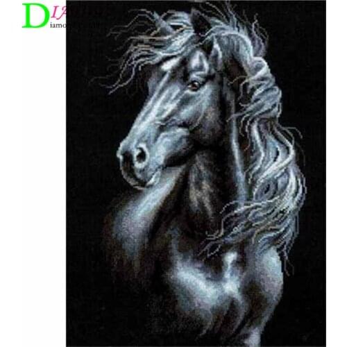 Diamond Embroidery Anmial Cross Stitch DIY Diamond Painting Horse Diamond Mosaic Rhinestones Home Decor