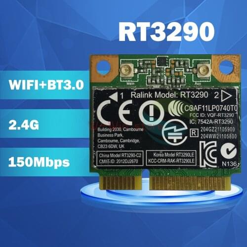RaLink RT3290 Half Mini PCIe BT3.0 Wlan Wireless WIFi Card SPS:690020-001 for HP CQ58 M4 M6 4445S DV4 G4 G6 G7