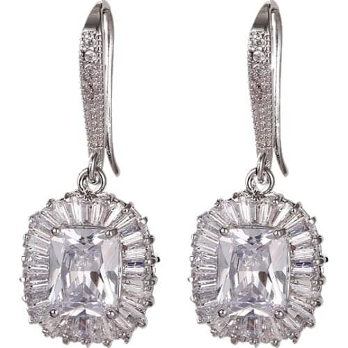 Bettyue Classical Charm Facinating AAA Cubic Zircon Colorful Geometric Dangle Earrings For Woman Florid Banquet Gift