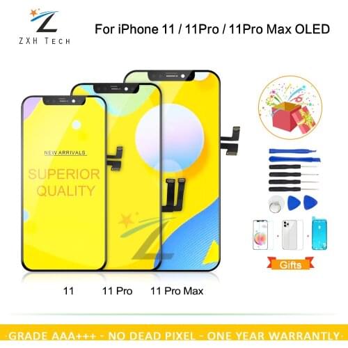 Screen Digitizer LCD Display 3D Touch Screen Assembly for iPhone 11 For iPhone 11/Pro/ Pro Max OLED support EEPROM with Gifts