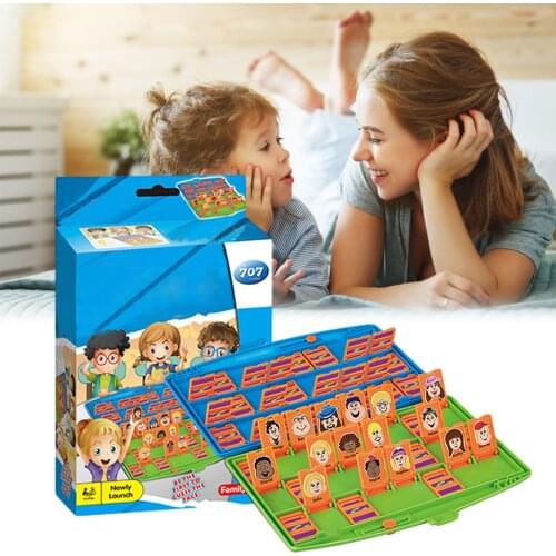 Guessing Who Game Guessing Board For Parent Kids Interactive Early Educational Toy Children Family Game Intellectual Fidget Toy
