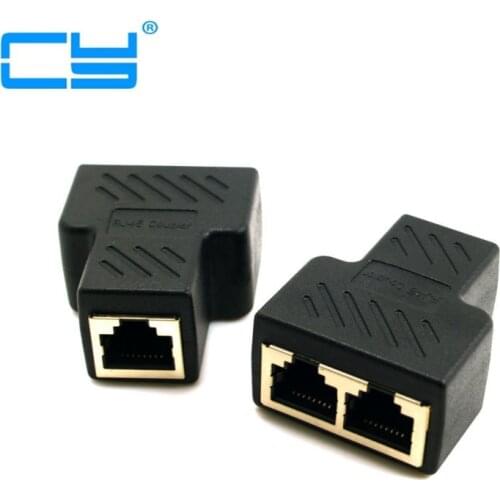 STP UTP Cat6 RJ45 8P8C Stecker Auf Dual RJ45 Splitter Netzwerk Ethernet Patchkabel Adapter