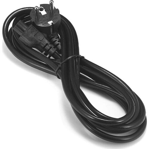 30pcs Notebook Power Cable 0.3m 0.5m 1.5m 2m 3m EU Euro IEC C5 Power Supply Cord For Sony HP Dell Laptop PC Computer Monitor TV