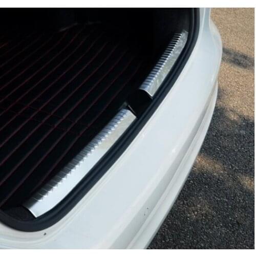 Quality Rear Trunk Bumper Protector Guard Plate trim for 2012 2013 2014 for Volkswagen vw Jetta MK6 Accessories
