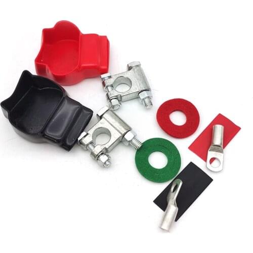 Battery Terminal Top Post Kit with Heat Shrink for Marine Car Boat RV and Vehicles