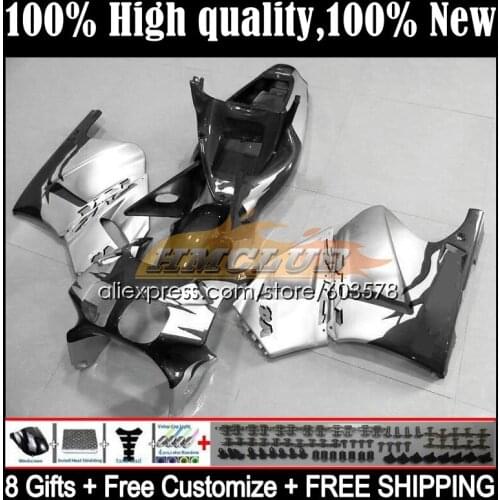 Body For HONDA RVF VFR 400 R RR CC NC35 94 95 96 97 98 36CL.115 VFR400 R V4 VFR400R 1994 1995 1996 1997 1998 Fairing hot silver