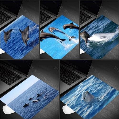 Yzuoan Personalized Dolphin Wear-resistant and Durable Mouse Pad Small Size Laptop Pad 22*18CM Gamer Rectangular Mouse Pad
