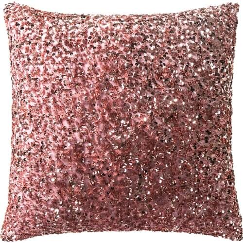 Colorful Sequins Cushion Cover 45x45cm Nordic Home Sofa Decoration Pink/ Silver Living Room Decor poduszki dekoracyjne T601