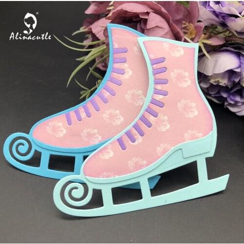 Metal Cutting Die Winter Ice Skates Scrapbooking Paper Craft Handmade Card Album Punch Art Cutter Aliancutle 20102303