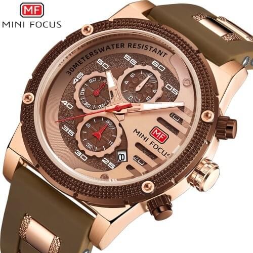 MINI FOCUS 2021 New Mens Watches Top Brand Male Clocks Sport Military Clock 30M Waterproof Wristwatches Relogio Masculino