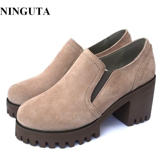 Замшевые туфли-лодочки NINGUTA China At AliExpress