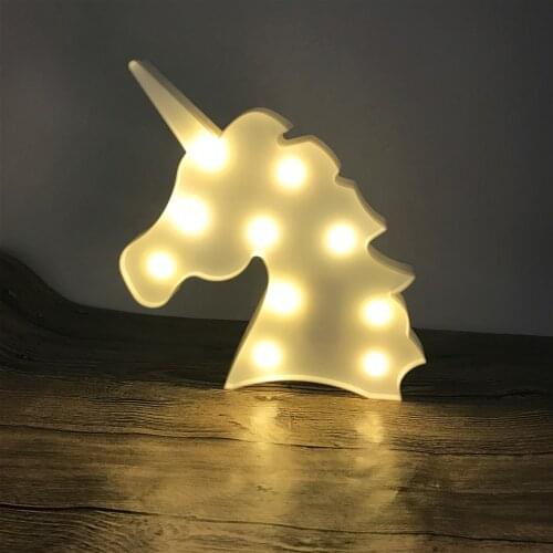 Novelty Moon Star Cloud Flamingo Pineapple Cactus Anchor Coconut Unicorn Christmas Tree LED Night Light Kid Children Desk Lamp