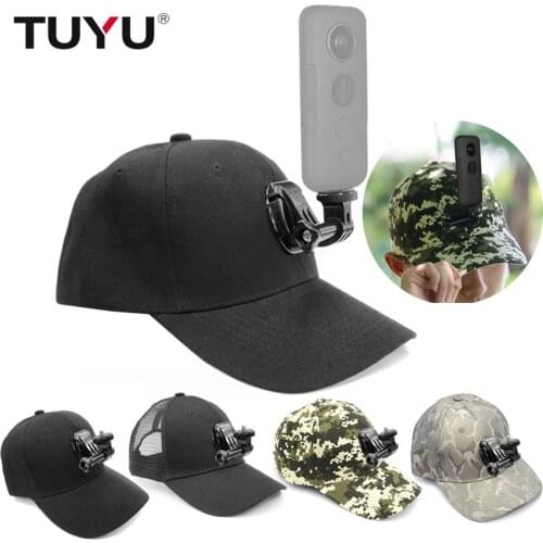 TUYU Aluminum Alloy 1/4 inch adapter Base Tripod Mount Holder with hat for insta360 one X camera Ricoh Theta SC 360 Camera