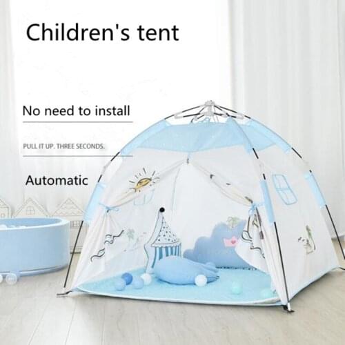 Automatic Childrens Toys Tent For Kids Portable Dry Ball Pool Play Game House Infant Princess Wigwam Baby Beach Tent Room Decor