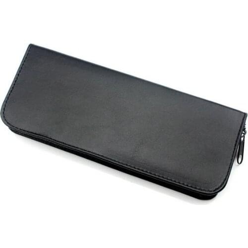 Hairdresser bag pro leather hair scissor combs clips barber hairdressing pouch holder case hair care styling tools scissor case