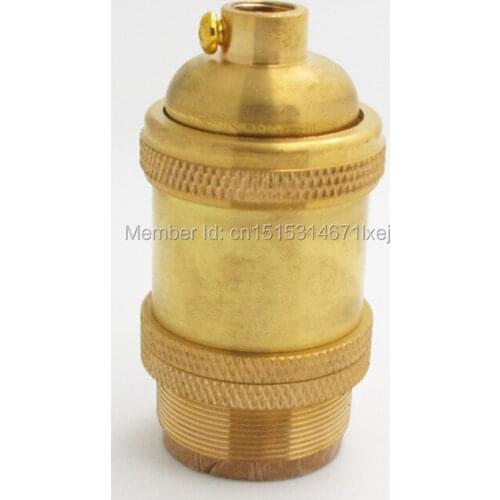 Free shipping E27 Edison Lamp Socket Metal Lampholder Vintage keyless Bulb Holder