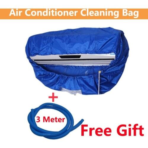 Blue Wall Mounted Air Conditioning Cleaning Bag Split Air Conditioner cleaning Washing Cover Waterproof Protector for 1p/2p/3p