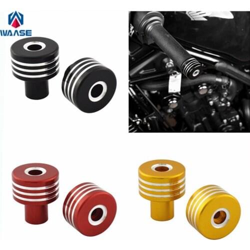 Waase For Honda Rebel CMX 300 500 CMX500 CMX300 2017 2018 2019 2020 Aluminum Handle Bar End Cap Handlebar Grips Cover