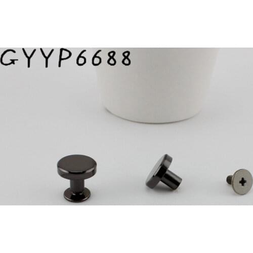 50pcs 4colors11*8.5mm punk rivets stud hardware with screw for bags wallets belts bracelets decorative hardware accessories