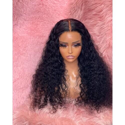 Curly Lace Front Wigs for Women Synthetic Heat Resistant Fiber Lace Wig with Baby Hair Glueless Soft Hair Natural Hairline