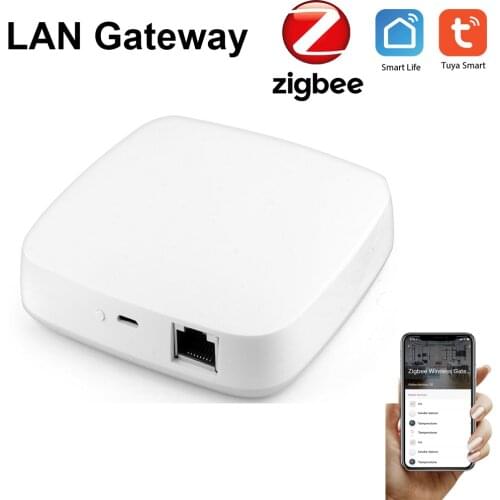 Tuya Zigbee Hub LAN Gateway Bridge Smart Life APP ZigBee 3.0 Wireless Hub 300pcs Sensors Working With Alexa Google Home